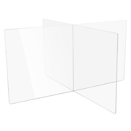 Bon Chef 90178-4 Tabletop Divider Health Safety Shield 45"W X 27"D X 24"H 4-way Divider