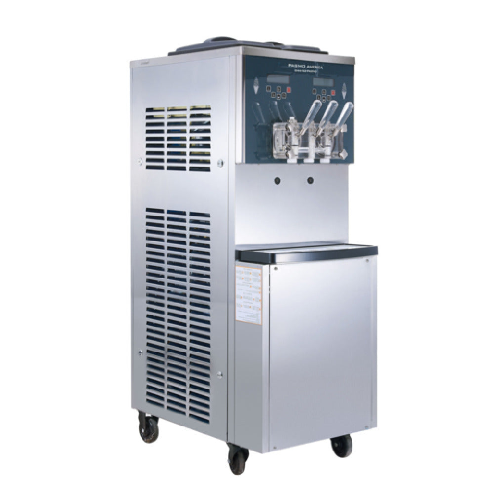 Pasmo USA S970TAP2 PASMO Gravity-Fed Twin Twist Standing Soft Serve Freezer