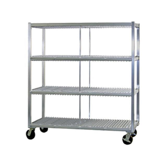 New Age Industrial 96708 Tray Drying Rack Mobile 3 Tray Levels