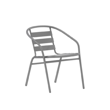 Flash Furniture TLH-018C-GG Lila Restaurant/Patio Stacking Armchair 352 Lb. Weight Capacity