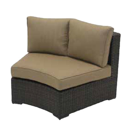 Plantation Prestige Commercial Furniture 8780200-028318 Key Largo Sectional Sofa Deep Seating Curved