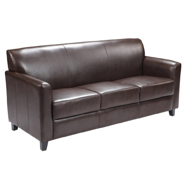 Flash Furniture BT-827-3-BN-GG Hercules Diplomat Series Reception Sofa 70"W X 29"D X 32-1/4"H