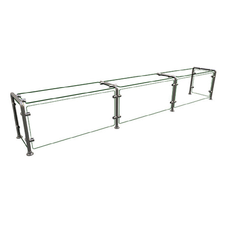 Hatco EP12-09615 Flav-R-Shield® EP12 Food Shield Full Service Pass-over 3 Bays 96"W X 15"D X 18"H