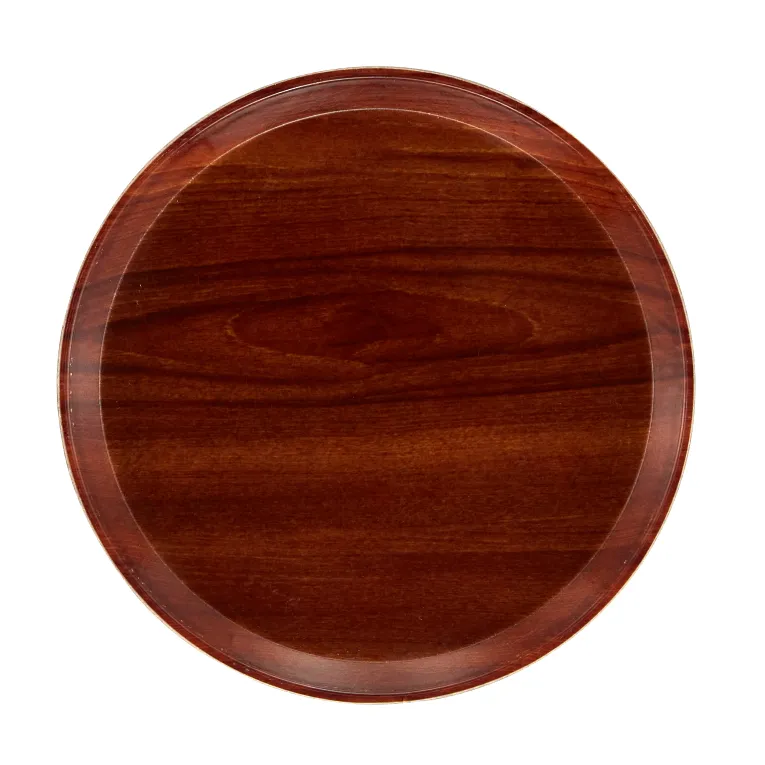 Cambro 1950308 Serving Camtray® Round 19-1/2" Dia. Burma Teak