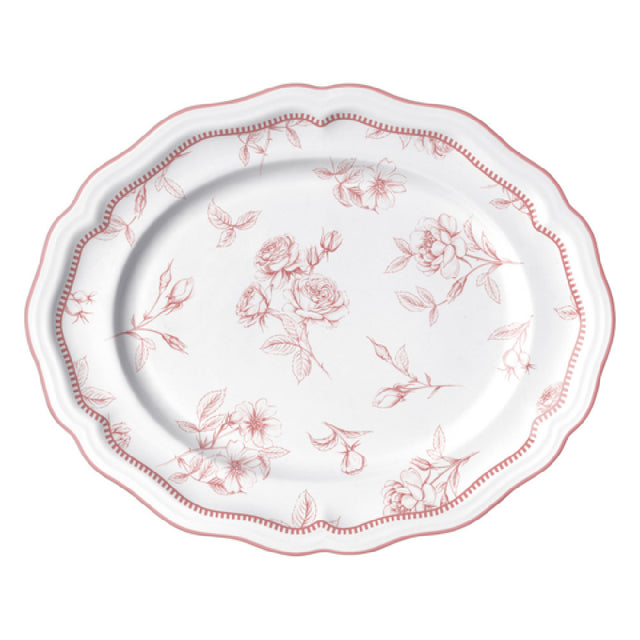 Steelite 62537FP817 Oval Platter 13.0" X 10.5" X 1.0" Adelina
