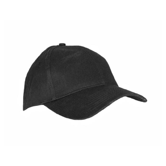 Mercer Culinary M60080BK Classic Baseball Cap 6 Panel Design With Pre-curved Bill With Buckram