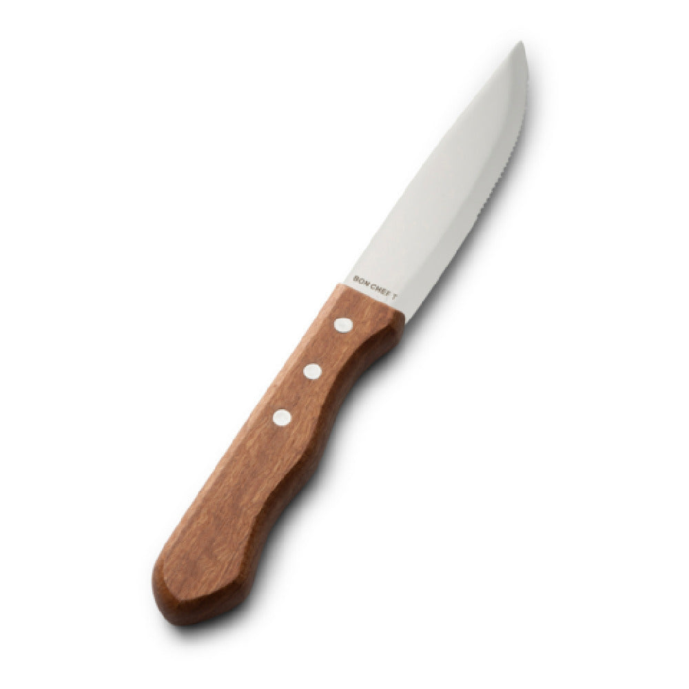 Bon Chef S937 Steak Knife Dark Wood Handle Pointed Tip