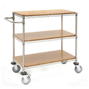 Hubert 58084 - Wire Cart, 3-shelf, 24" X 18" X 39-1/2"H