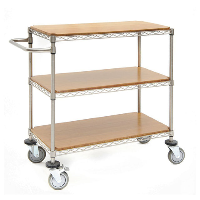 Hubert 58084 - Wire Cart, 3-shelf, 24" X 18" X 39-1/2"H