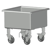 SPG DTO-2020 - Universal Stainless Mobile Soak Sink, 20" X 20" X 12", With Casters And Lever Drain