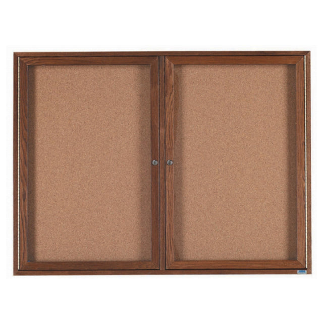 Aarco WBC3648R Red Oak Bulletin Board 48"W X 36"H Enclosed