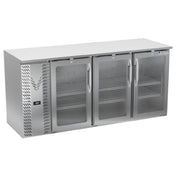 Victory VBBN72HC-FG-S - Back Bar Refrigerator, Food Rated, Three-section