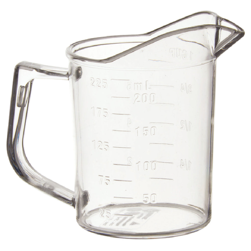 Winco PMU-25 Measuring Cup 1 Cup With Raised Graduation Markings