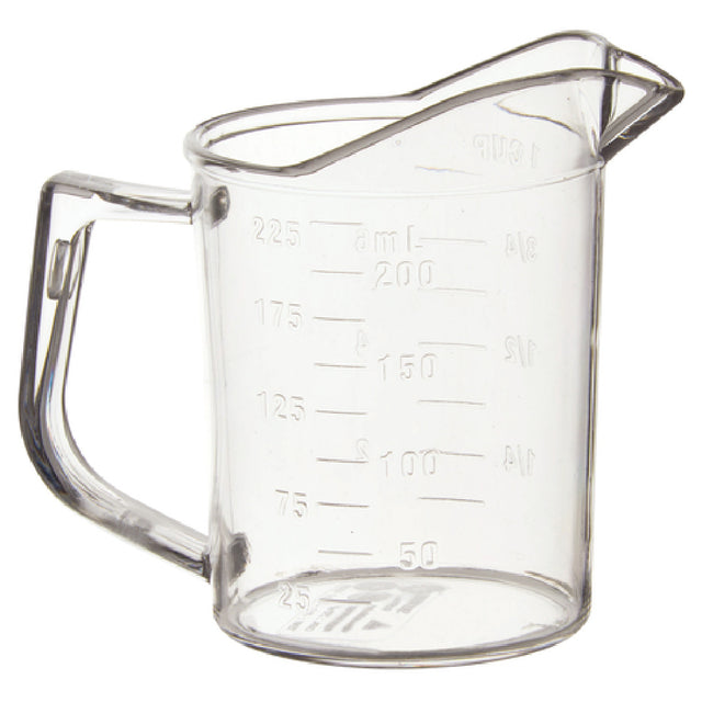 Winco PMU-25 Measuring Cup 1 Cup With Raised Graduation Markings