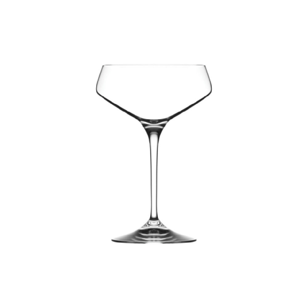 Steelite 662RCR312 Champagne Saucer Glass 11.25 Oz. (H 6-3/4" M 4-1/2" T 3-7/8" B 3-1/4") EcoCrystal