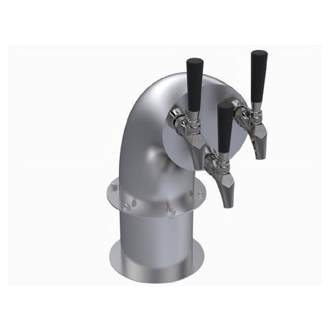 Krowne KSH-3S Krowne Triple Faucet Snakehead Tower Three Faucets Handles And Faucets Not Included