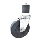 BK Resources 5SS-4RA-HR-TLB - Swivel Caster, 2" Expanding Stem, 5" Hard Rubber Wheel