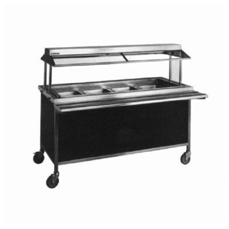 Atlas Metal CARM-6 Cold Food Serving Counter 91-1/4"L 3" Recessed Cold Pan (6) Pan Size 19-7/8" X 80-5/8" X 9"