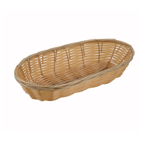 Winco PWBN-9B Woven Basket 9" X 4-1/4" X 2"H Long Oval