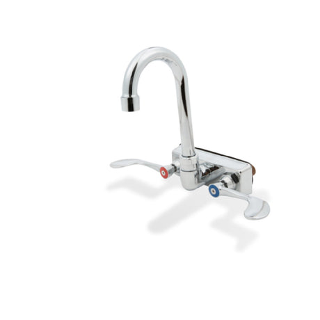 Steel Works Stainless SWFW-4-4GWRLL Faucet Wall Mount Gooseneck