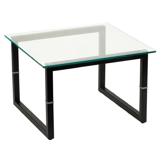 Flash Furniture FD-END-TBL-GG End Table 23-5/8"W X 23-5/8"D X 15-1/2"H 1/2" Thick Clear Glass Top