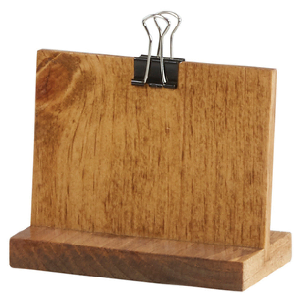 Cal Mil 2036-32-99 Madera Clipboard Menu 4"W X 2"D X 3-1/4"H OAL Rectangular