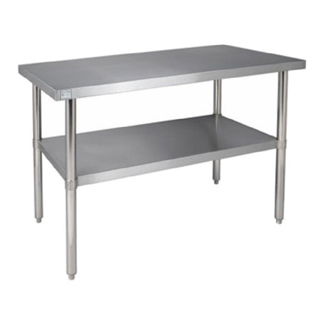 Klinger's Trading SG2424 Work Table 24"W X 24"D X 36"H 18/430 Stainless Steel Top