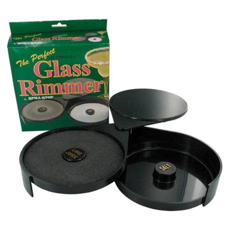 Spill-Stop 442-00 Glass Rimmer 2-tier ("Salt" & "Lime Juice") Rims A 6-1/4" Glass