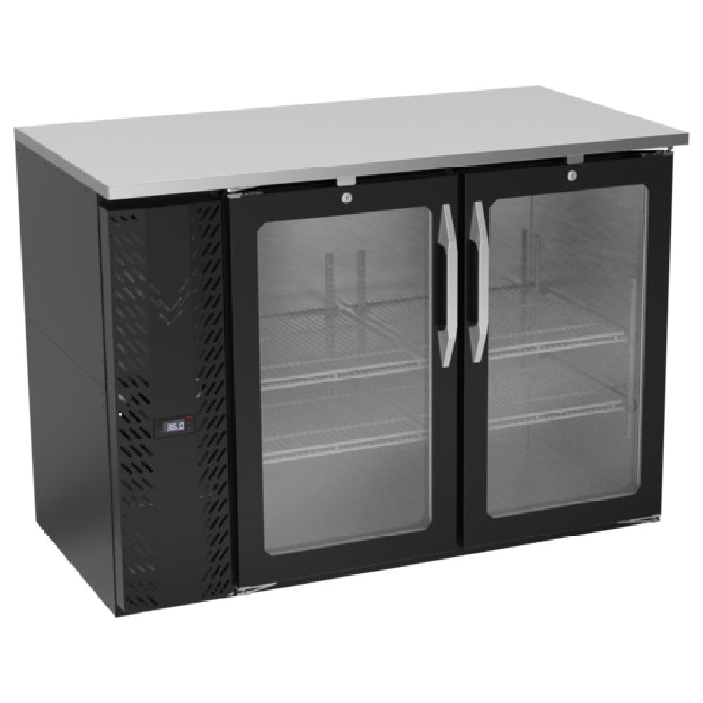 Victory VBBN48HC-FG-B - Back Bar Refrigerator, Food Rated, Two-section