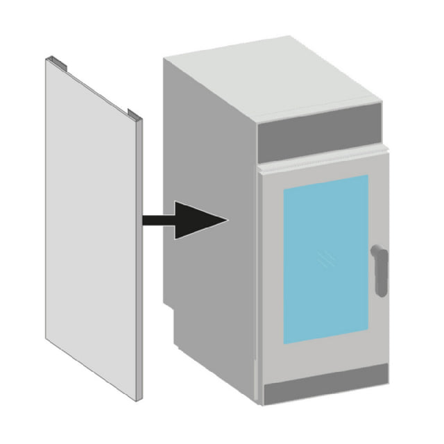 Lainox PAC101LU Stainless Steel Heat Shield For The Unit Side Panel Left Version