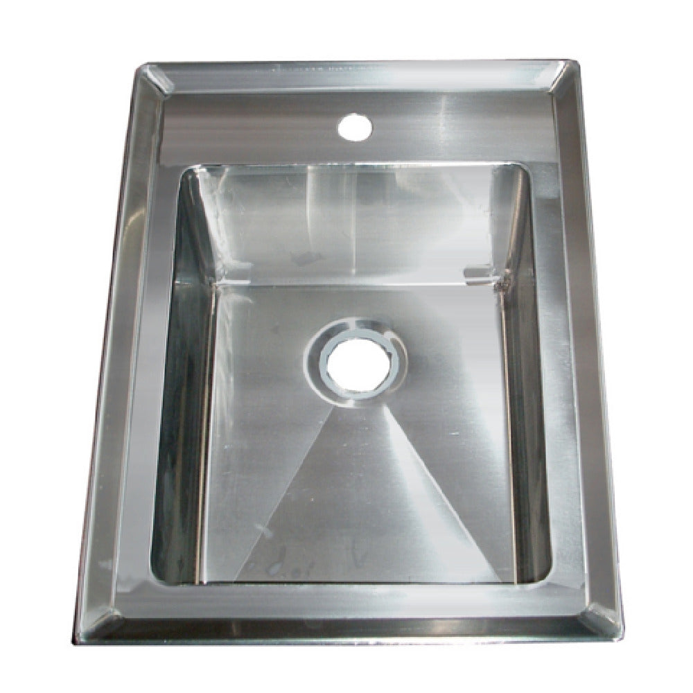 Winholt WS-DIS-ME-1621DP14KT - Drop-in Sink, One Compartment, 16 Gauge Stainless Steel