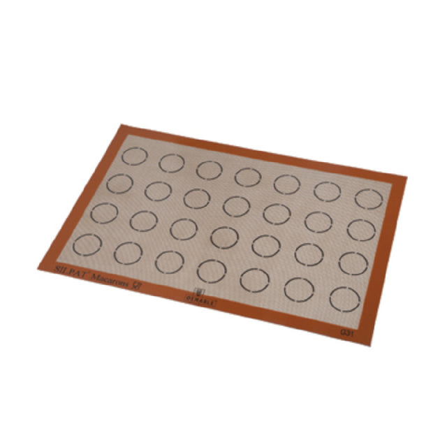 Matfer 321008 Silpat Mat 23"L X 15-1/6"W Even Arrangement 1-5/12" Circle Markings