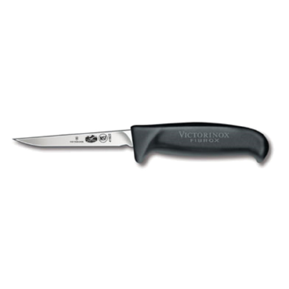 Victorinox 5.5903.11M Poultry Knife 4-1/2" Boning Medium Black Fibrox® Pro Handle