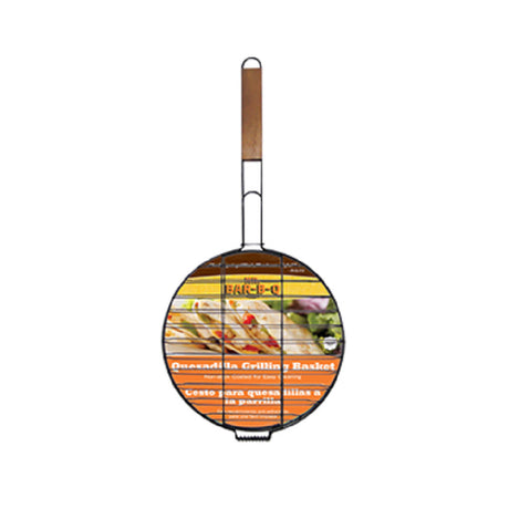 Chef Master 06165Y Mr. Bar-B-Q® Quesadilla Basket Non-stick Wooden Handle