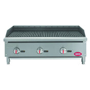 Hubert 33959 - Gas Charbroiler, 36"W X 29 1/2"D X 15 1/4"H, (3) Burners
