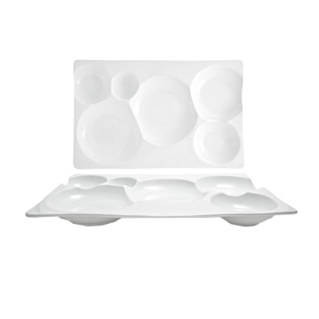 FOH BPT037WHP21 Promotional Pricing May Be Available! Contact Your FOH® Sales Representative For Details! Harmony Bento™ Platter