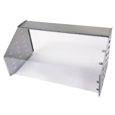 Cadco SG-1 Sneeze Guard 46-1/2" X 24-5/8" Stainless Top Shelf For Filled Plates