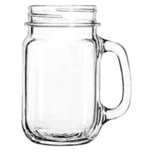 Libbey 97084 Drinking Jar 16-1/2 Oz. Plain Panels