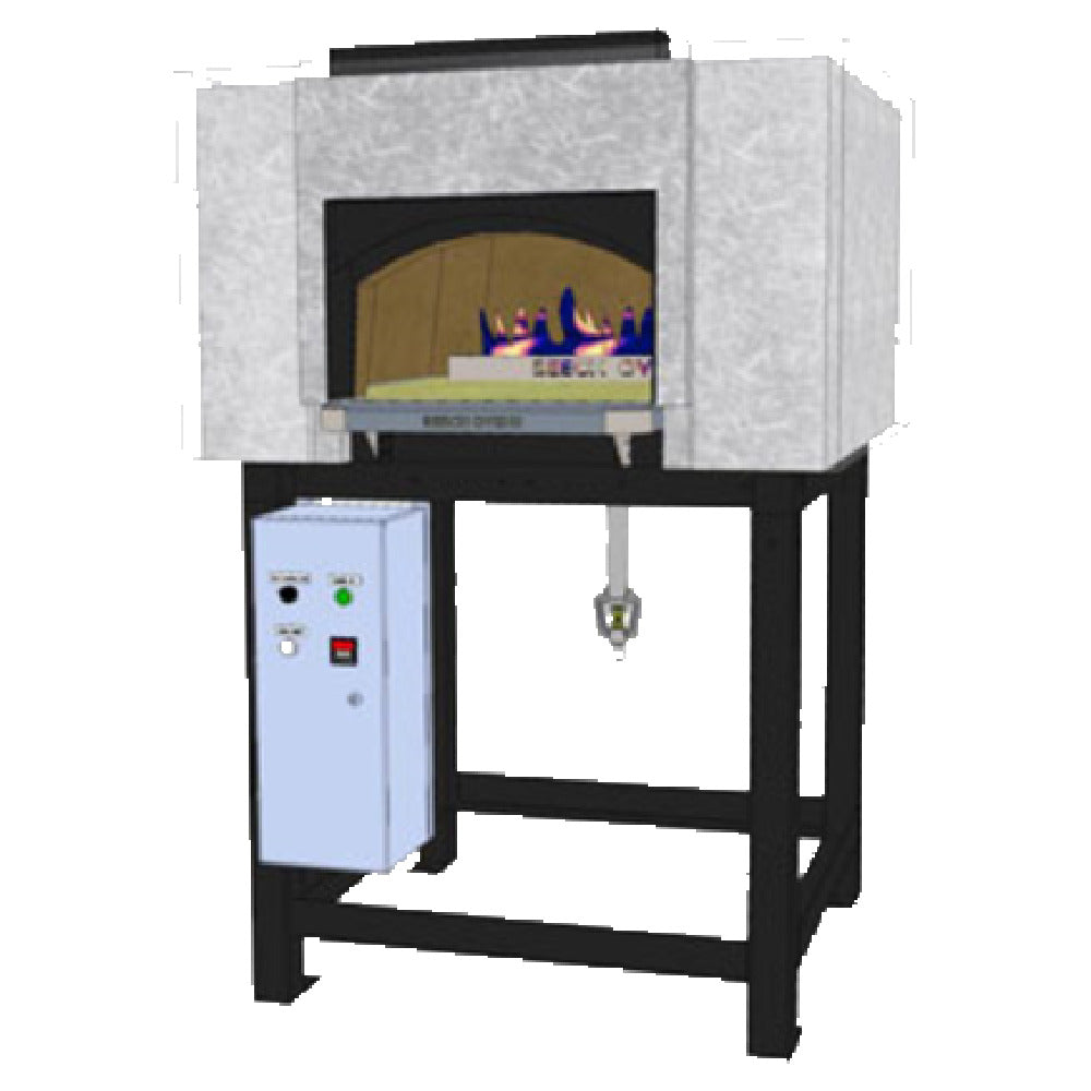 Beech Ovens REC0850FG Full Gas Oven With Radiant Flame Burner Standard Rectangular Stone Hearth Baking Oven