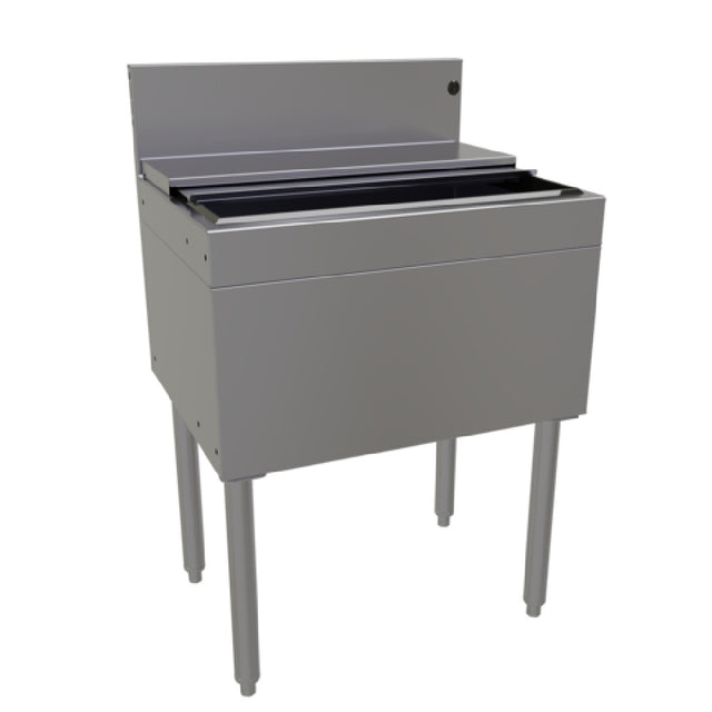 Glastender IBB-24-CP10-ED Extra Deep Underbar Ice Bin With 10-circuit Cold Plate