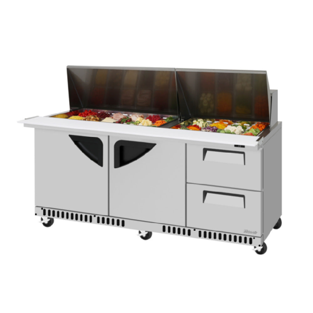 Turbo Air TST-72SD-30-LRD2-FB-N - Super Deluxe Food Prep Tables, 72-5/8"W X 37"D X 44-3/8"H