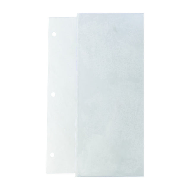 Risch PAGEPRO-CMBFFWD 4.25X14 Vinyl 3-Hole Punched Page Protector For CMBFF-WOOD