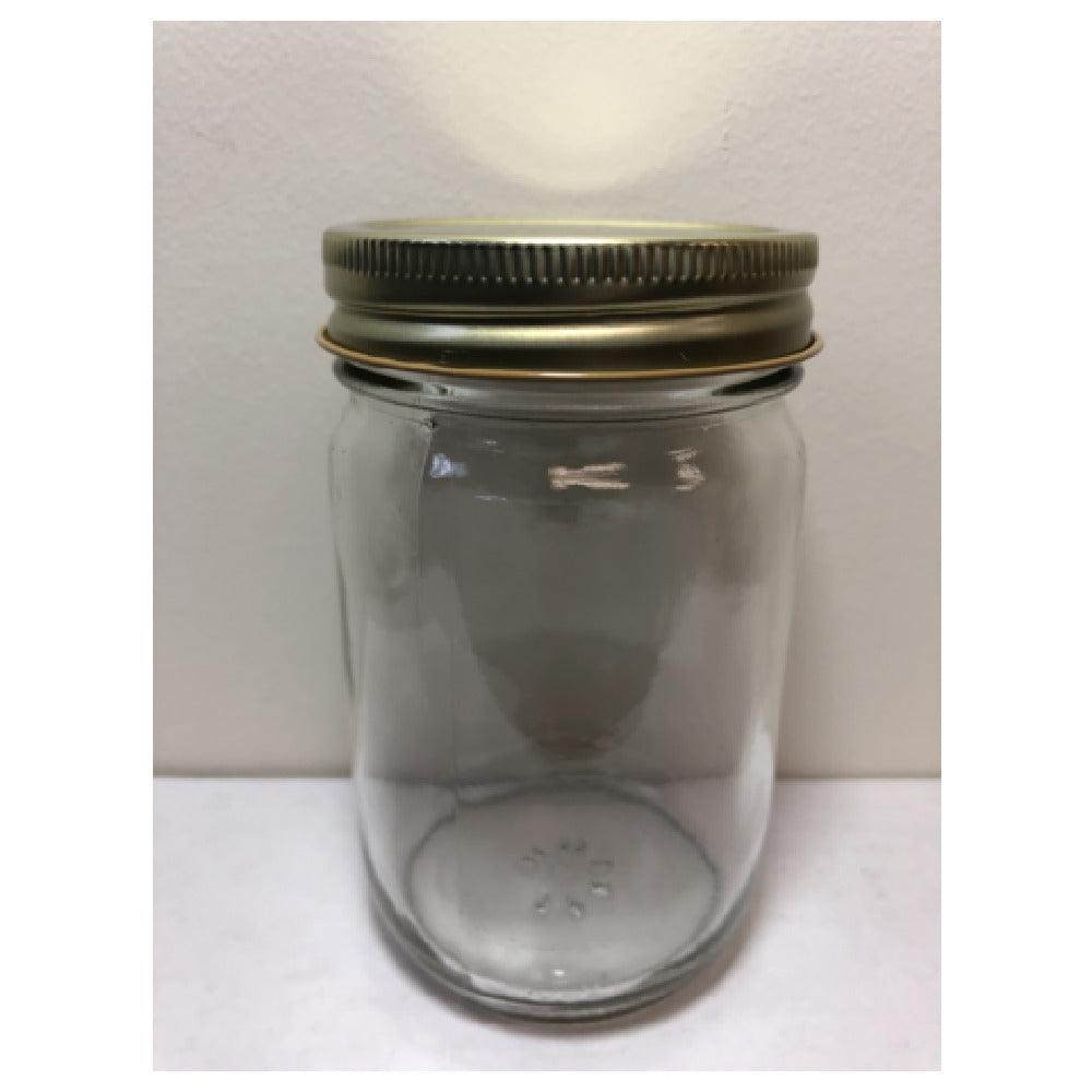 Buccaneer Container Corp 1012012090 (Buccaneer) Glass Mason Jar 12 Oz. Smooth