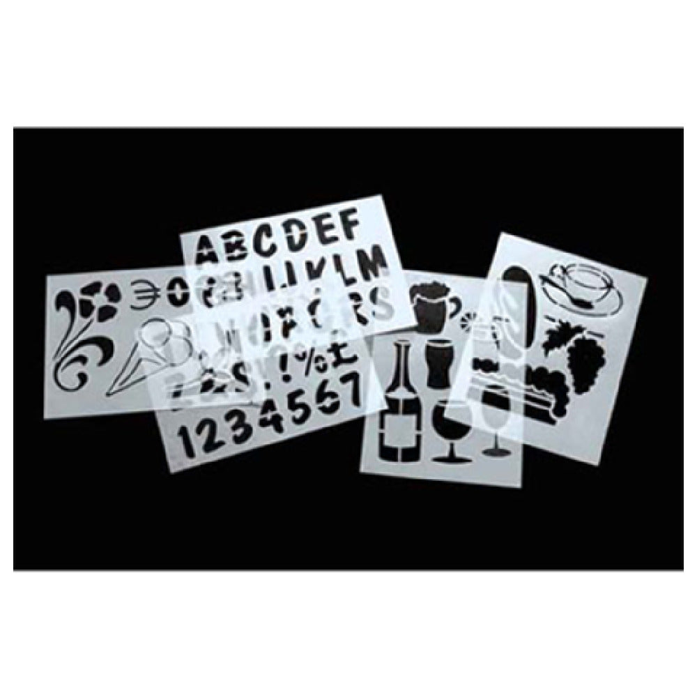 American Metalcraft SECSTN5 Securit® Stencil Set 9" X 13" Letters