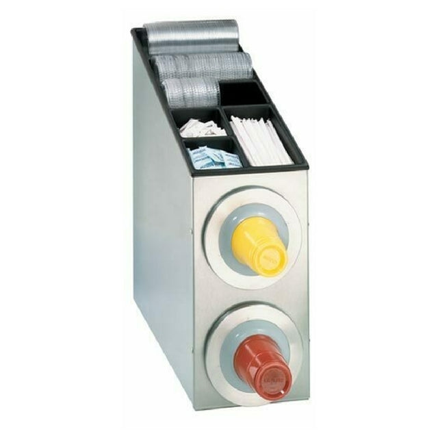 Dispense Rite BFL-L-2SS Cup Dispensing Cabinet 22-3/4"H X 8-3/8"W X 23-1/4"D Interchangeable Gasket