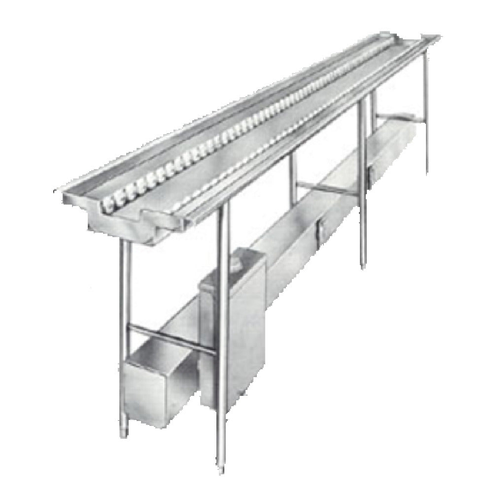 Caddy SWF Tray Make-Up Conveyor Adjustable Height Custom Length Per Spec