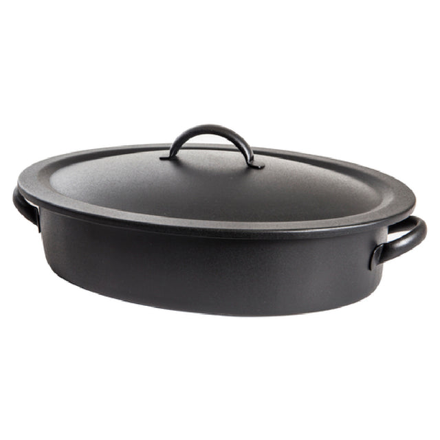 Steelite DW02145CWG8BK Oval Chafer 1.25 Gal 17.5"W X 11.625"D X 6.5"H