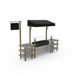 Steelite MGCMLA01GBBF Classic Canopy Cooling Station 130"W X 29 1/2"D X 96"H Mixed Materials