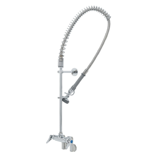 T&S Brass B-2261-B EasyInstall Pre-Rinse Unit Wall Mount Adjustable Inlet Arms From 2-1/4" To 8-1/4" Centers