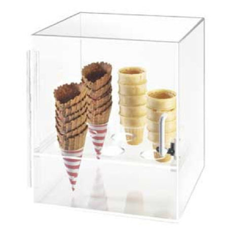 Cal Mil 386 Cone Cabinet 12"W X 12"D X 15"H Accommodates (9) Cones